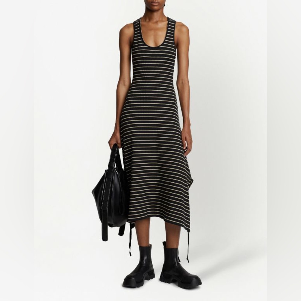 Proenza Schouler White Label
Striped Sleeveless Ribbed Dress NWT XL